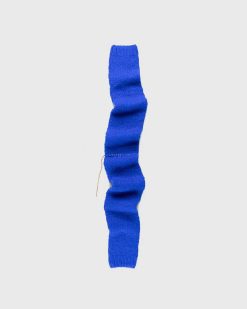 Acne Studios Echarpe A Manches En Melange D'Alpaga Bleu Profond | Accessoires D'Hiver