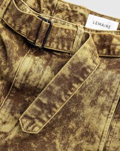 Lemaire Pantalon Ceinture Torsade Denim Acid Snow Bronze | Pantalon