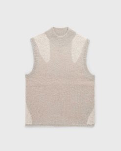 _J.L-A.L_ Gilet Alpaga Liquide Gris Clair | Tricots