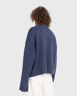 Martine Rose Pull Oversize Col V Indigo | Tricots