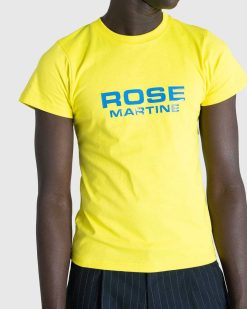 Martine Rose T-Shirt Retreci Jaune Acide | T-Shirts