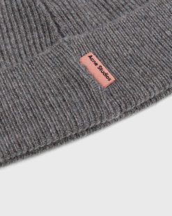 Acne Studios Bonnet Laine Cachemire Gris | Accessoires D'Hiver