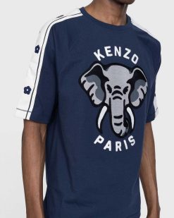 Kenzo Kenzo Elephant T-Shirt Ajuste Bleu Nuit | T-Shirts