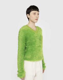 Acne Studios Pull Duveteux A Col En V | Tricots