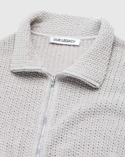 Our Legacy Polo Retreci Entierement Zippe Musk Dusk Rope Weave | Chemises