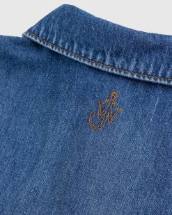 J.W. Anderson Polo En Jean Bleu Clair | Chemises