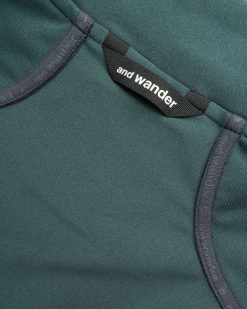 And Wander Veste Polaire Legere Vert | Vetements D'Exterieur