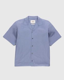 Highsnobiety Chemise Manches Courtes En Popeline Bleu | Chemises