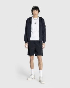 Stone Island Sweatshirt Ras Du Cou Teint En Vetement Bleu Marine | Sueurs