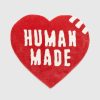 Human Made Tapis Coeur Moyen Rouge | Maison