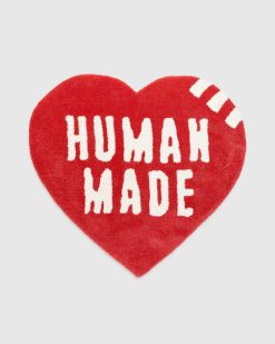 Human Made Tapis Coeur Moyen Rouge | Maison