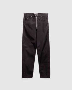 GmbH Pantalon Fadir En Serge De Coton Melange Noir | Pantalon