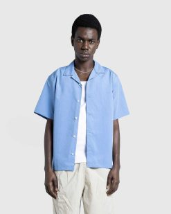 Highsnobiety HS05 Chemise Brossee A Manches Courtes Bleu | Chemises