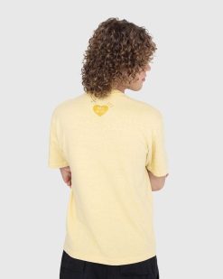 Human Made T-Shirt Teint Vegetal Ningen-Sei Jaune | T-Shirts