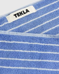 Tekla Serviette De Bain Rayures Bleues Claires | Maison