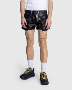 GmbH Short Rim Faux Croco Noir | Shorts