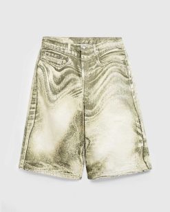 CAMPERLAB Short En Jean Ondule Vert/Multi | Shorts