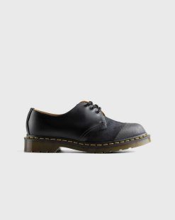 Dr. Martens 1461 Reverse Noir+Tan Lisse+Nappa | Chaussures