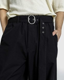 Jil Sander Pantalon Ceinture Noir | Pantalon