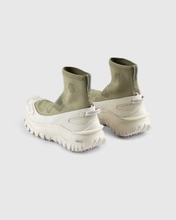 Moncler Baskets Montantes Trailgrip Knit Vert Moyen | Baskets