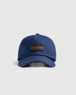 Acne Studios Casquette Baseball Denim Bleu Indigo | Chapeaux