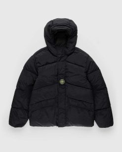 Stone Island Doudoune Reversible Nylon Metal Noir | Vetements D'Exterieur