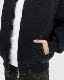 Carhartt WIP Paxon Bomber Noir/Stone Washe | Vetements D'Exterieur