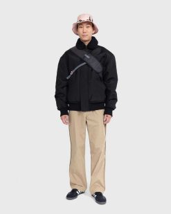 Acne Studios Veste Col Shearling Noir | Vetements D'Exterieur