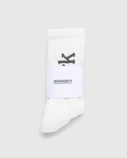 Highsnobiety Chaussettes Neu York Logo Blanc | Chaussettes