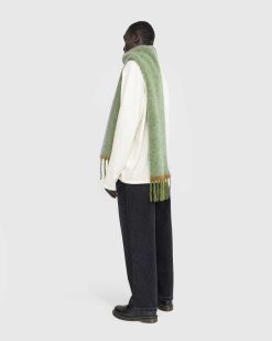 Acne Studios Echarpe Laine Mohair Vert Herbe | Accessoires D'Hiver