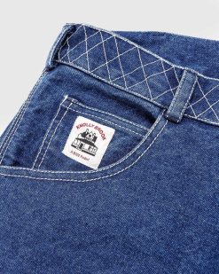 Bode Pantalon Knolly Brook En Denim Brode Indigo | Pantalon