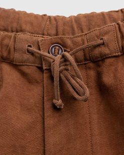 Story mfg. Pantalon Peace Bark Brown Slub | Pantalon