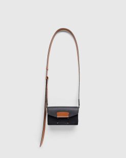 Maison Margiela Sac A Bandouliere En Cuir Noir/Beige | Sacs