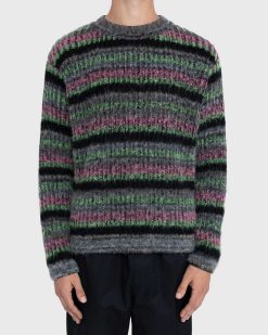 AGR Pull Ras Du Cou Fuzzy Mohair Multi | Tricots