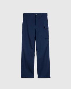 Marni Pantalon Laine Tropical Bleu/Noir | Pantalon