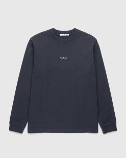 Acne Studios T-Shirt A Manches Longues Avec Logo Noir | T-Shirts