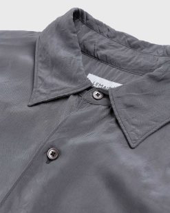 Lemaire Chemise A Manches Longues Froissee Aluminium | Chemises