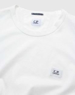 C.P. Company T-Shirt Logo Gaze Blanc | T-Shirts