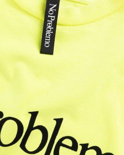 Aries No Problemo Ls Tee Jaune Fluo | T-Shirts