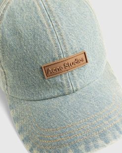 Acne Studios Casquette Denim Bleu Beige | Chapeaux