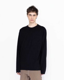 Highsnobiety HS05 Maillot Boxy Manches Longues Teint Pigmente Noir | T-Shirts