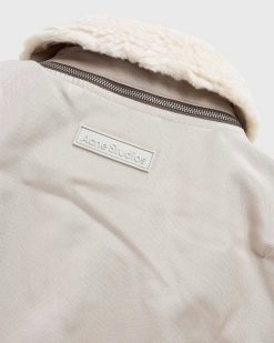 Acne Studios Veste Col Shearling Beige | Vetements D'Exterieur