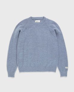 Highsnobiety Pull Raglan Alpaga Bleu | Tricots