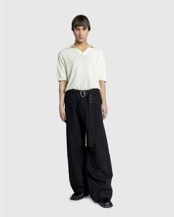 Jil Sander Pantalon Ceinture Noir | Pantalon