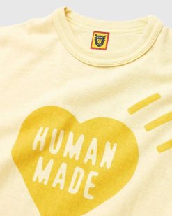 Human Made T-Shirt Teint Vegetal Ningen-Sei Jaune | T-Shirts