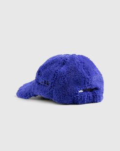 Marni Casquette De Baseball En Fausse Fourrure Floue Bleu | Chapeaux