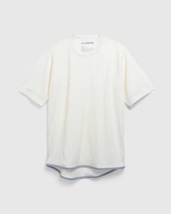 And Wander Base Unie Ss T Blanc | T-Shirts