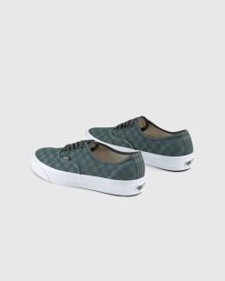 Vans Ua Og Authentic Lx Vault Damier Vert | Baskets