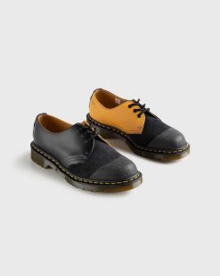 Dr. Martens 1461 Reverse Noir+Tan Lisse+Nappa | Chaussures