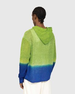 AGR Sweat A Capuche En Crochet Balance + Growth Vert/Bleu | Sueurs